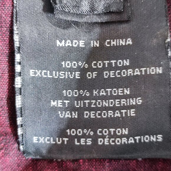 Harley-Davidson casual button down shirt men's L maroon embroidered brand name - Picture 8 of 15